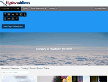Tablet Screenshot of elysianairlines.com
